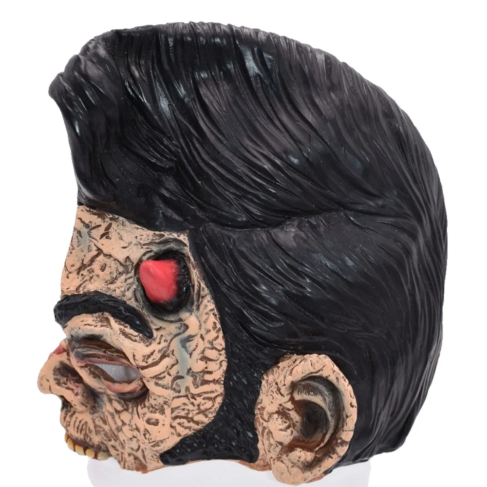 Rockabilly Devil Half Mask - Demon Horns Pompadour Greaser - by Disguise (2009)